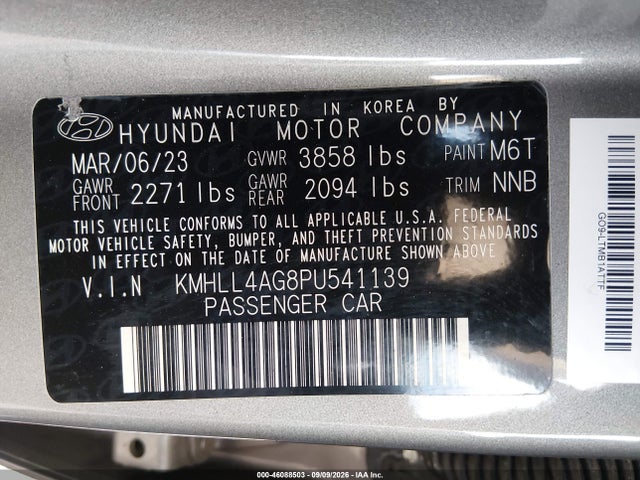 Hyundai ELANTRA SE 2023 KMHLL4AG8PU541139 Image 9