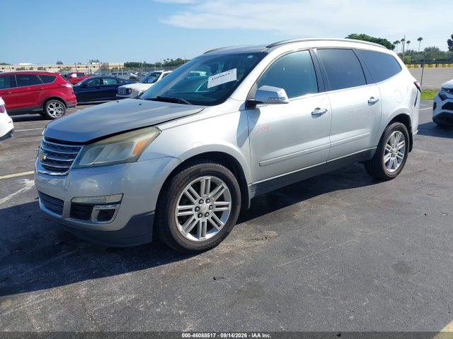 46088517 :رقم المزاد ، 1GNKRGKD1FJ287348 vin ، 2015 Chevrolet Traverse Lt مزاد بيع