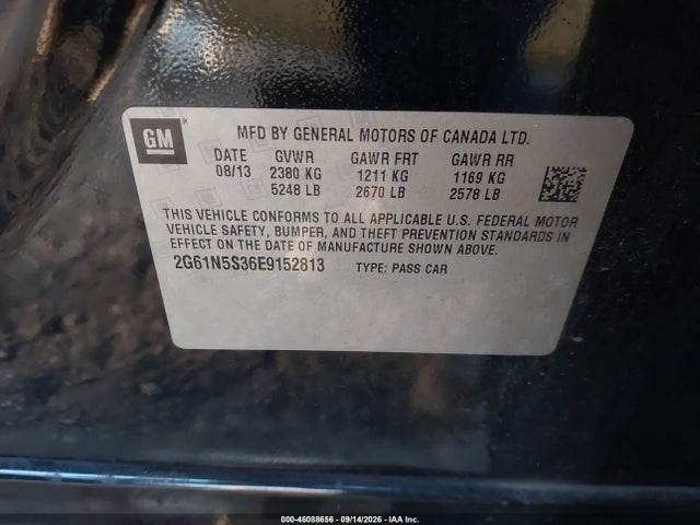 Продажа на аукционе авто 2014 Cadillac Xts Luxury, vin: 2G61N5S36E9152813, номер лота: 46088656