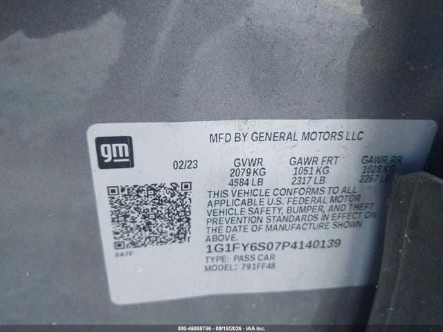Продаж на аукціоні авто 2023 Chevrolet Bolt Euv Fwd Lt, vin: 1G1FY6S07P4140139, номер лоту: 46088786