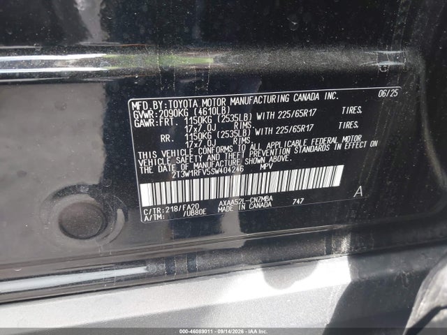 2T3W1RFV5SW404246 Toyota Rav4 Xle