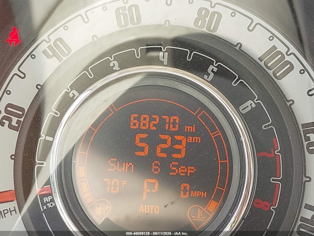 46089129 :رقم المزاد ، 3C3CFFER7CT189005 vin ، 2012 Fiat 500c Lounge مزاد بيع