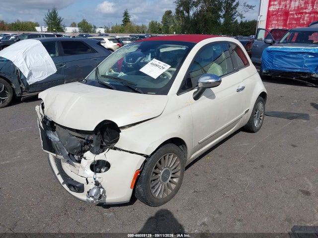 46089129 :رقم المزاد ، 3C3CFFER7CT189005 vin ، 2012 Fiat 500c Lounge مزاد بيع