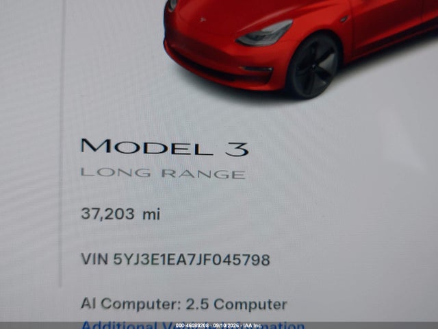 Tesla Model 3 Long Range/mid Range 2018 5YJ3E1EA7JF045798 Image 15