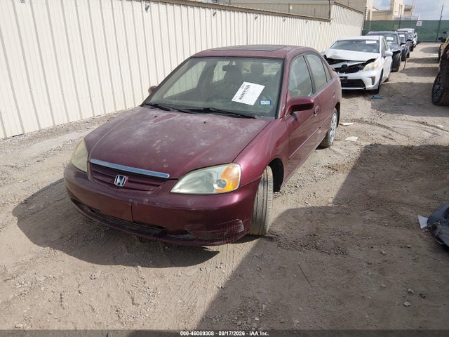 46089308 :رقم المزاد ، 2HGES26793H548399 vin ، 2003 Honda Civic Ex مزاد بيع