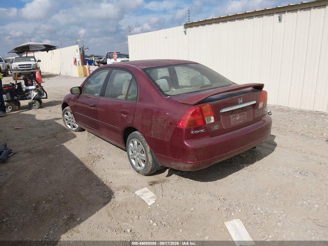 46089308 :رقم المزاد ، 2HGES26793H548399 vin ، 2003 Honda Civic Ex مزاد بيع