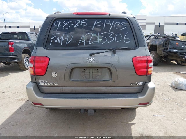 2004 Toyota Sequoia Sr5 V8 მანქანა იყიდება აუქციონზე, vin: 5TDZT34A34S226152, აუქციონის ნომერი: 46089338