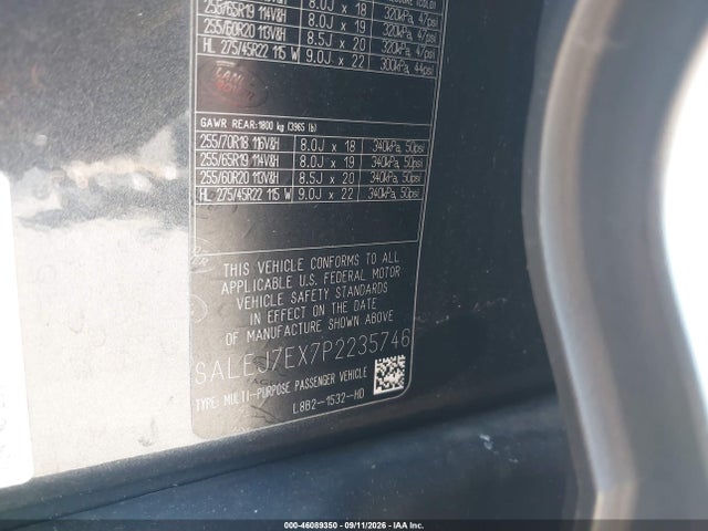 Продажа на аукционе авто 2023 Land Rover Defender 110 S, vin: SALEJ7EX7P2235746, номер лота: 46089350