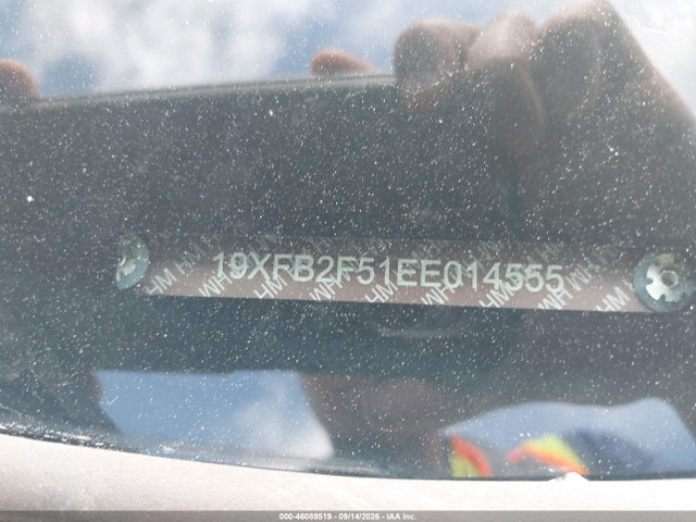 2014 Honda Civic Lx მანქანა იყიდება აუქციონზე, vin: 19XFB2F51EE014555, აუქციონის ნომერი: 46089519