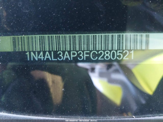 Aukcja sprzedaży 2015 Nissan Altima 2.5 Sv, vin: 1N4AL3AP3FC280521, numer aukcji: 46089745