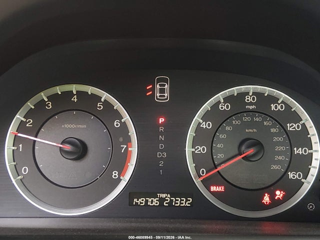 46089945 :رقم المزاد ، 1HGCP264X9A094542 vin ، 2009 Honda Accord 2.4 Lx-p مزاد بيع