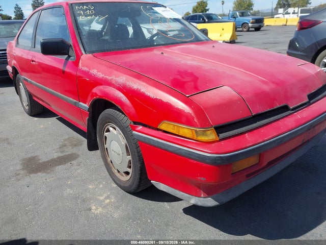 1987 Acura Integra Ls მანქანა იყიდება აუქციონზე, vin: JH4DA3456HS006342, აუქციონის ნომერი: 46090261