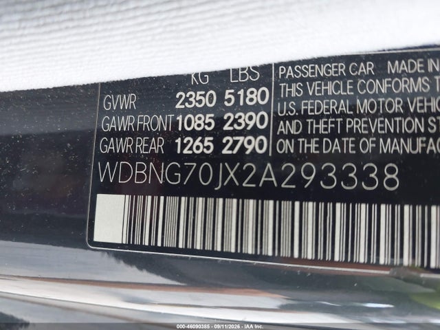 2002 Mercedes-benz S 430 მანქანა იყიდება აუქციონზე, vin: WDBNG70JX2A293338, აუქციონის ნომერი: 46090385