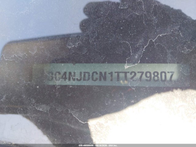 Aukcja sprzedaży 2026 Jeep Compass Limited Altitude, vin: 3C4NJDCN1TT279807, numer aukcji: 46090499