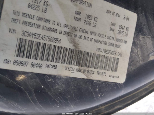Продаж на аукціоні авто 2005 Chrysler Pt Cruiser Touring, vin: 3C3AY55E45T508954, номер лоту: 46090693