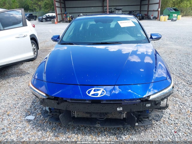 46090785 :رقم المزاد ، KMHLM4DJ6SU167241 vin ، 2025 Hyundai Elantra Hybrid Blue مزاد بيع