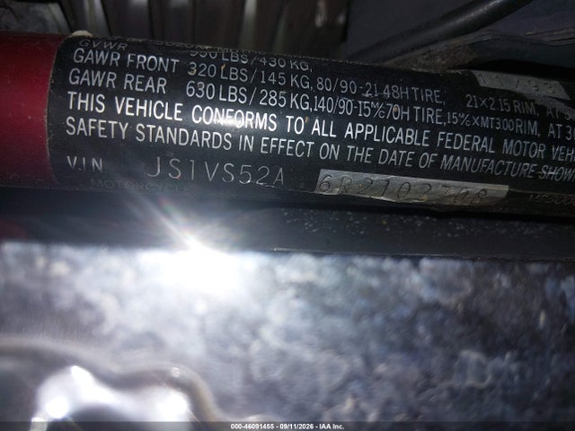 1994 Suzuki Vs800 Glp მანქანა იყიდება აუქციონზე, vin: JS1VS52A6R2102708, აუქციონის ნომერი: 46091455