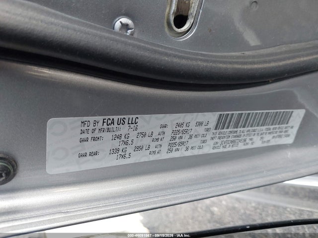Продаж на аукціоні авто 2016 Dodge Journey Se, vin: 3C4PDCAB0GT245186, номер лоту: 46091567