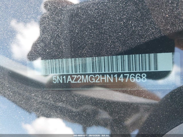 Продажа на аукционе авто 2017 Nissan Murano Platinum, vin: 5N1AZ2MG2HN147668, номер лота: 46091577