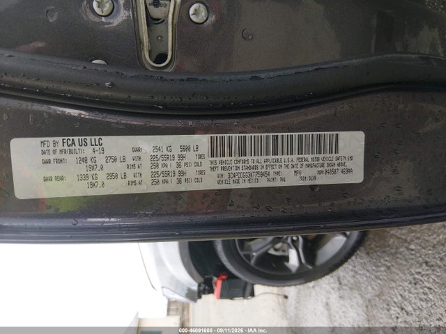 Продаж на аукціоні авто 2019 Dodge Journey Crossroad Awd, vin: 3C4PDDGG3KT759454, номер лоту: 46091608