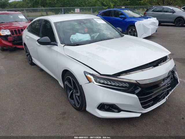 46091631 :رقم المزاد ، 1HGCV1F32MA009130 vin ، 2021 Honda Accord Sport مزاد بيع