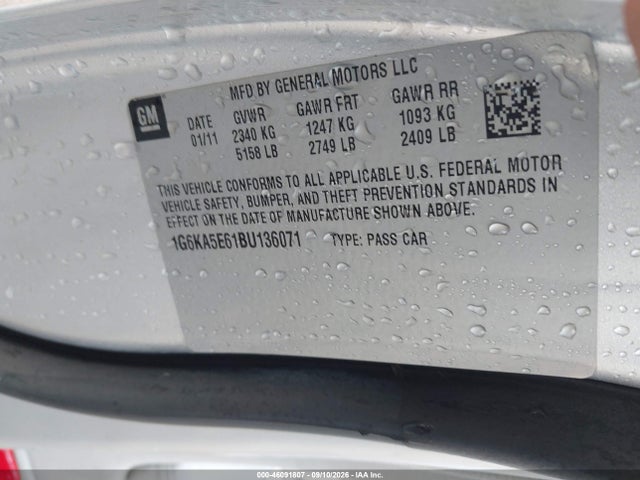 Aukcja sprzedaży 2011 Cadillac Dts Standard, vin: 1G6KA5E61BU136071, numer aukcji: 46091807