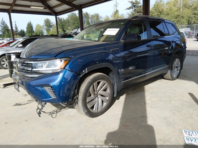 2021 Volkswagen Atlas 3.6l V6 Sel მანქანა იყიდება აუქციონზე, vin: 1V2BR2CA7MC500593, აუქციონის ნომერი: 46092042