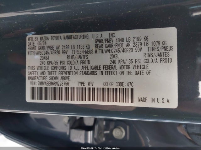 Продаж на аукціоні авто 2024 Mazda Cx-50 2.5 S Premium Plus, vin: 7MMVABEM6RN228756, номер лоту: 46092117