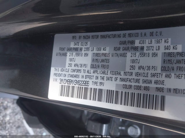 Aukcja sprzedaży 2025 Mazda Cx-30 2.5 S Select Sport, vin: 3MVDMBBMXSM822966, numer aukcji: 46092152