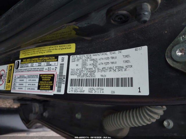 Aukcja sprzedaży 2017 Toyota Tundra Sr5 5.7l V8, vin: 5TFUW5F15HX630161, numer aukcji: 46092174