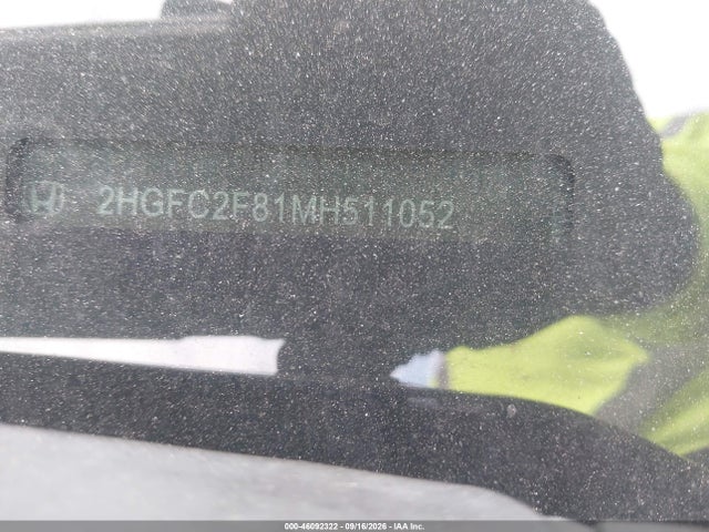 Honda Civic Sport 2021 2HGFC2F81MH511052 Image 9