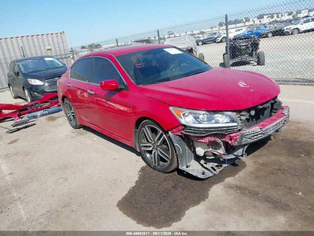 2017 Honda Accord Sport Se მანქანა იყიდება აუქციონზე, vin: 1HGCR2F10HA167562, აუქციონის ნომერი: 46092517