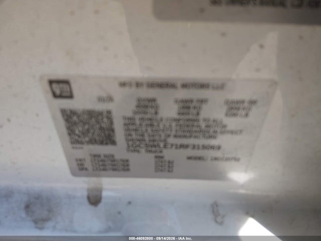 Aukcja sprzedaży 2024 Chevrolet Silverado 2500hd 2wd  Standard Bed Work Truck, vin: 1GC5WLE71RF315069, numer aukcji: 46092800