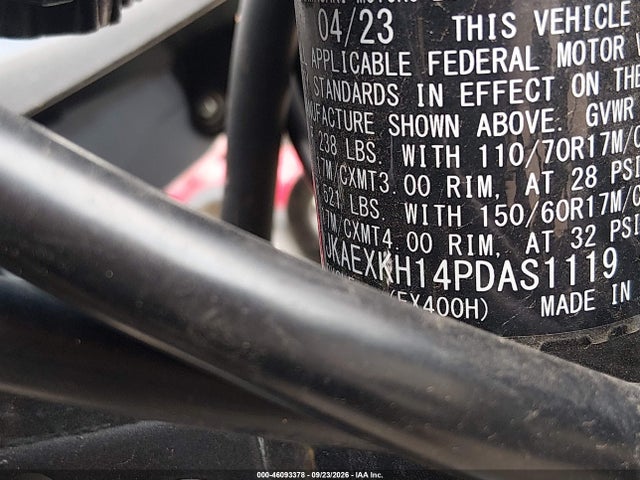 Kawasaki EX400 2023 JKAEXKH14PDAS1119 Image 10