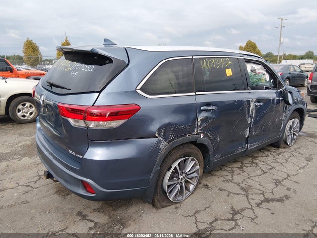 2019 Toyota Highlander Xle მანქანა იყიდება აუქციონზე, vin: 5TDJZRFH2KS977670, აუქციონის ნომერი: 46093452