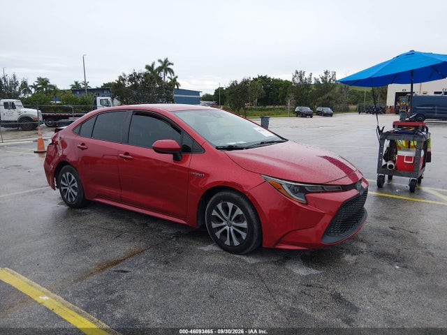 Auction sale of the 2020 Toyota Corolla Hybrid Le, vin: JTDEBRBE0LJ010961, lot number: 46093465