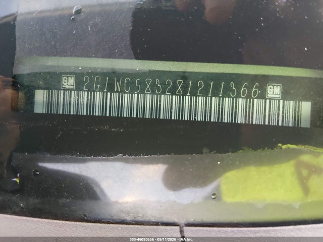 Продаж на аукціоні авто 2008 Chevrolet Impala Lt, vin: 2G1WC583281211366, номер лоту: 46093656