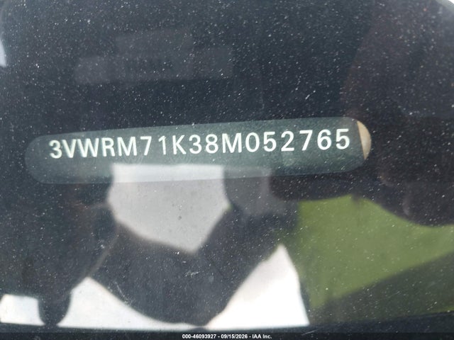 Aukcja sprzedaży 2008 Volkswagen Jetta Se/sel, vin: 3VWRM71K38M052765, numer aukcji: 46093927