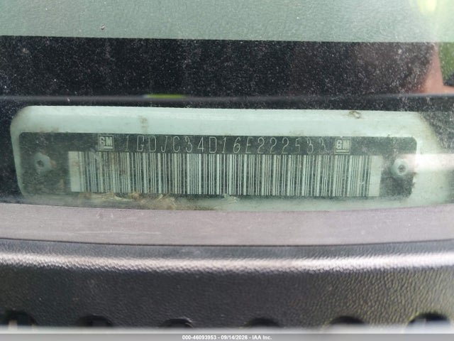 2006 Gmc Sierra 3500 Chassis Sl მანქანა იყიდება აუქციონზე, vin: 1GDJC34D16E222533, აუქციონის ნომერი: 46093953