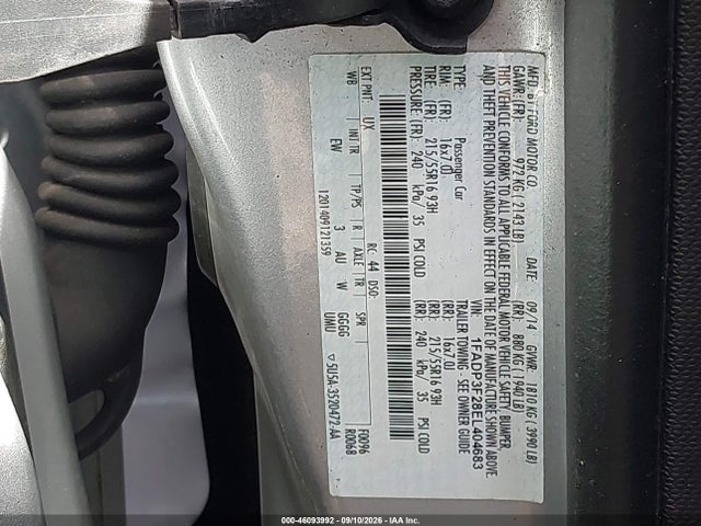 Aukcja sprzedaży 2014 Ford Focus Se, vin: 1FADP3F28EL404683, numer aukcji: 46093992