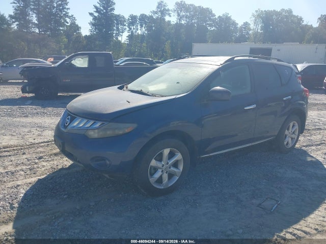 2009 Nissan Murano Sl მანქანა იყიდება აუქციონზე, vin: JN8AZ18U69W007217, აუქციონის ნომერი: 46094244