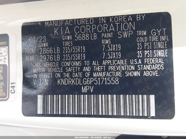 KNDRKDLG6P5171558 KIA Sorento Hybrid Sx Prestige