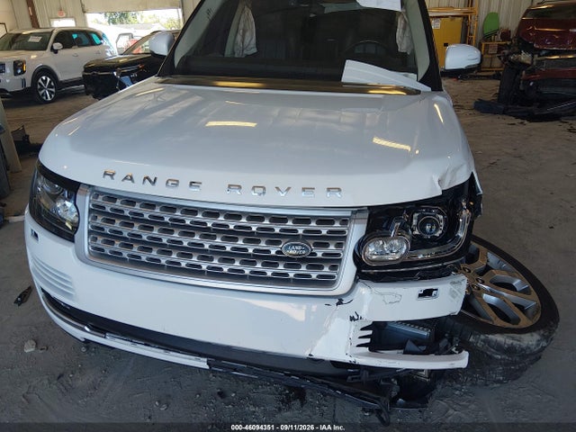 Aukcja sprzedaży 2016 Land Rover Range Rover 3.0l V6 Turbocharged Diesel Hse Td6, vin: SALGS2KF4GA245709, numer aukcji: 46094351