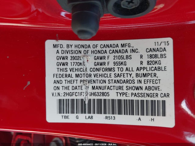 Honda Civic Ex-t 2016 2HGFC1F30GH632805 Image 9