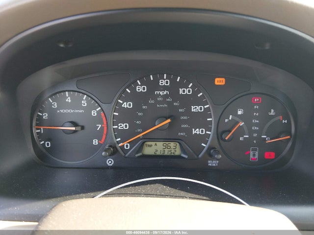 46094438 :رقم المزاد ، 1HGCG6679YA137607 vin ، 2000 Honda Accord 2.3 Ex مزاد بيع