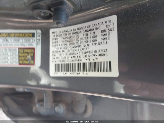 Продажа на аукционе авто 2014 Honda Cr-v Lx, vin: 2HKRM3H35EH519860, номер лота: 46094616