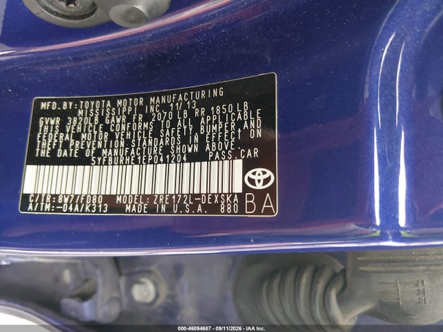 Toyota Corolla S Plus 2014 5YFBURHE1EP041204 Image 9