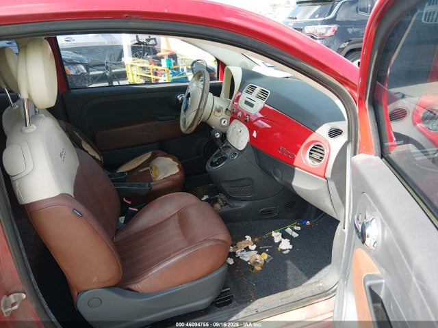 2015 Fiat 500 Lounge მანქანა იყიდება აუქციონზე, vin: 3C3CFFCR3FT504213, აუქციონის ნომერი: 46094755