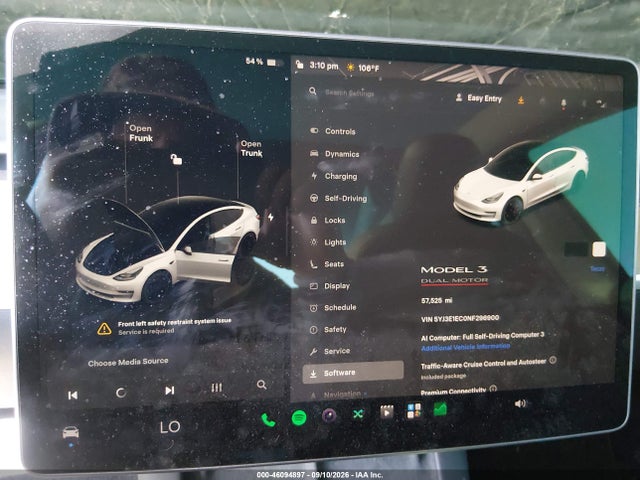 Продажа на аукционе авто 2022 Tesla Model 3 Performance Dual Motor All-wheel Drive, vin: 5YJ3E1EC0NF296900, номер лота: 46094897