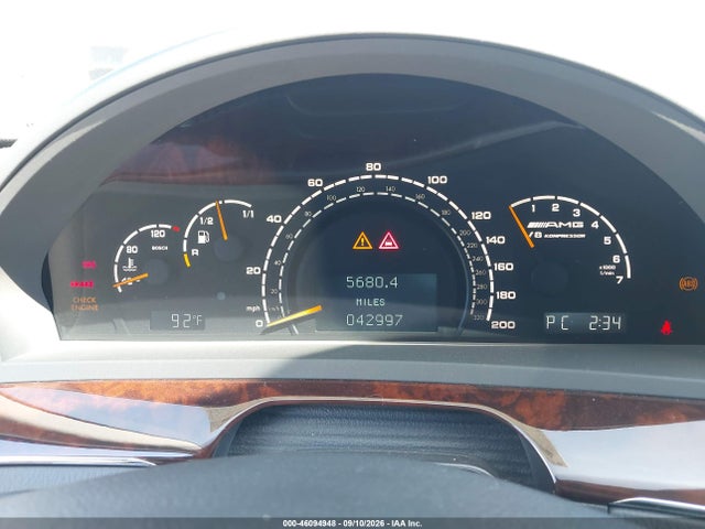 46094948 :رقم المزاد ، WDBNG74J83A345447 vin ، 2003 Mercedes-benz S 55 Amg مزاد بيع